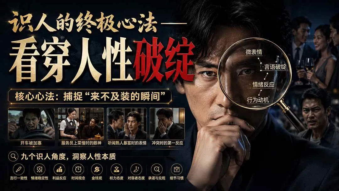 (20300期)付费文章:识人的终极心法——看穿人性破绽-海桐网创