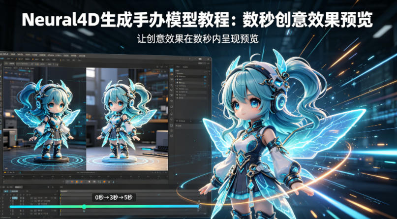 Neural4D生成手办模型教程,让创意效果在数秒内呈现预览-云网创