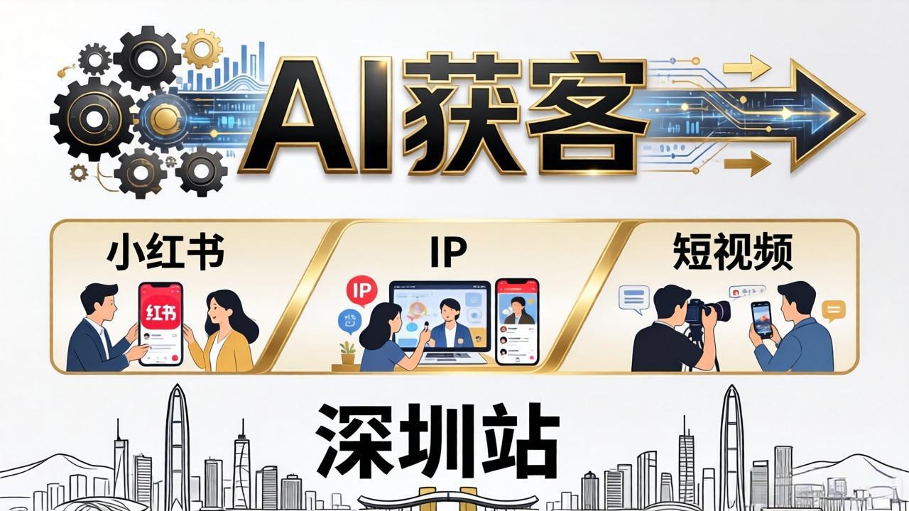 2026AI获客大课深圳站:4月17日-19日3天2夜拆透小红书+IP+短视频,老板操盘手必来-云网创
