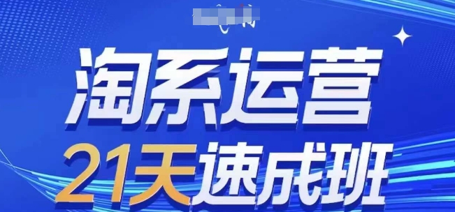 淘系运营21天速成班，0基础轻松搞定淘系运营，不做假把式，快速复制落地(更新26年4月)-云网创