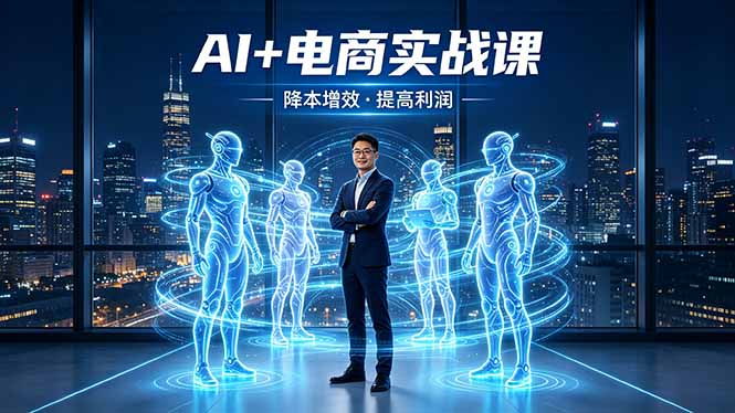 AI+电商实战课,1人+N个AI 智能体,把SOP变AI员工,实现降本增效提高利润-云网创