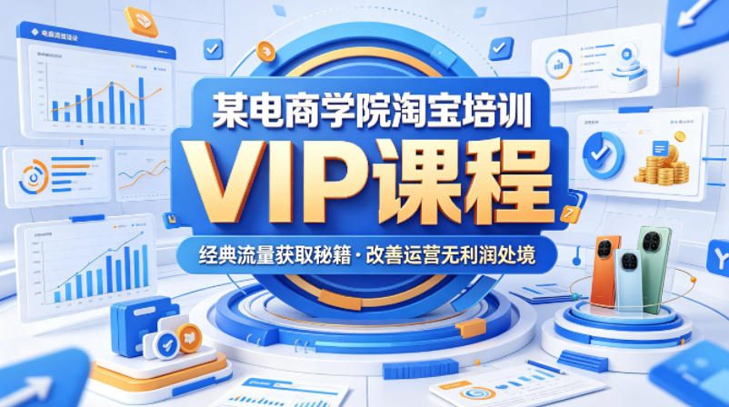 某电商学院淘宝培训VIP课程,各种经典有用的流量获取秘籍,改善运营产品没利润的处境(2026年5月)-云网创