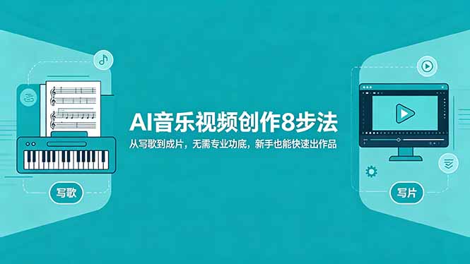 AI音乐视频创作8步法:从写歌到成片,无需专业功底,新手也能快速出作品-云网创
