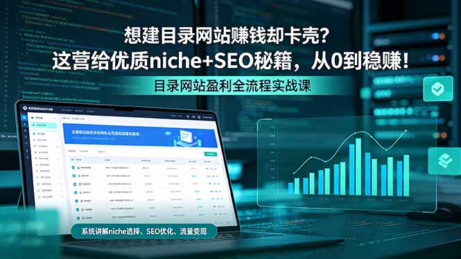 想建目录网站赚钱却卡壳?这营给优质 niche+SEO 秘籍,从 0 到稳赚!-云网创