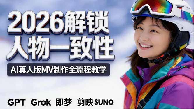2026独创解锁人物一致性:AI真人版MV制作,不讲空话,不拼概念,全流程实操-云网创