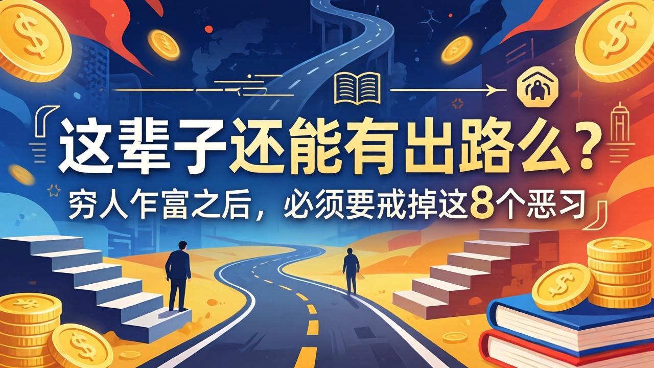 关于人生两篇付费文章【这辈子还能有出路么？】【穷人乍富之后，必须要戒掉这8个恶习】-云网创