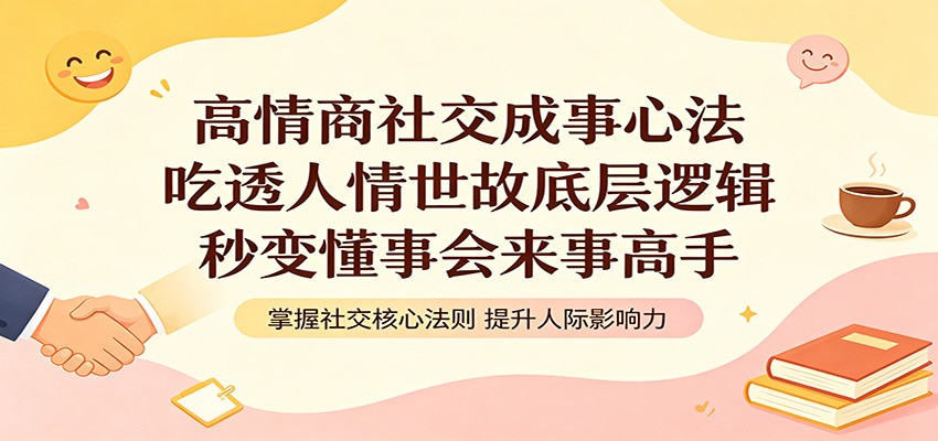 高情商社交成事心法：吃透人情世故底层逻辑，秒变懂事会来事高手-云网创