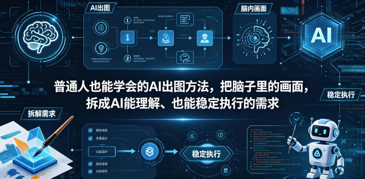 普通⼈也能学会的AI出图⽅法,把脑子里的画面,拆成AI能理解、也能稳定执行的需求【文档】
