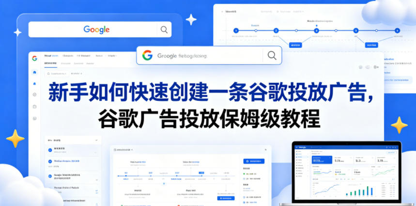 新手如何快速创建一条谷歌投放广告，谷歌广告投放保姆级教程-云网创