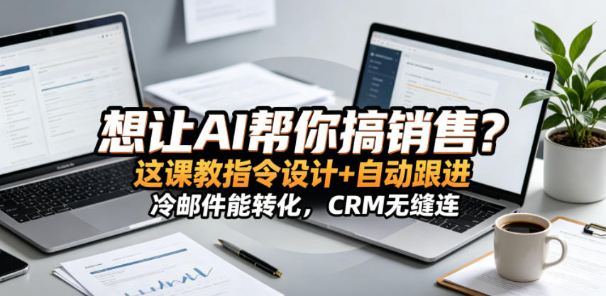 想让AI帮你搞销售?这课教指令设计+自动跟进,冷邮件能转化,CRM无缝连!【原创双语字幕】-云网创