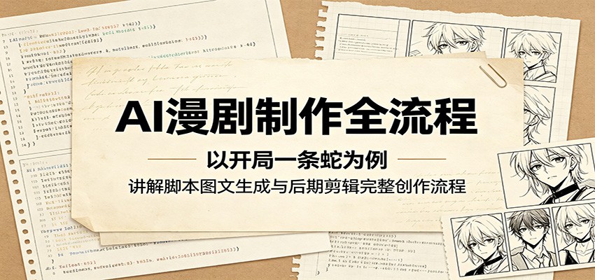 AI漫剧制作全流程：以开局一条蛇为例，讲解脚本图文生成与后期剪辑完整创作流程-云网创