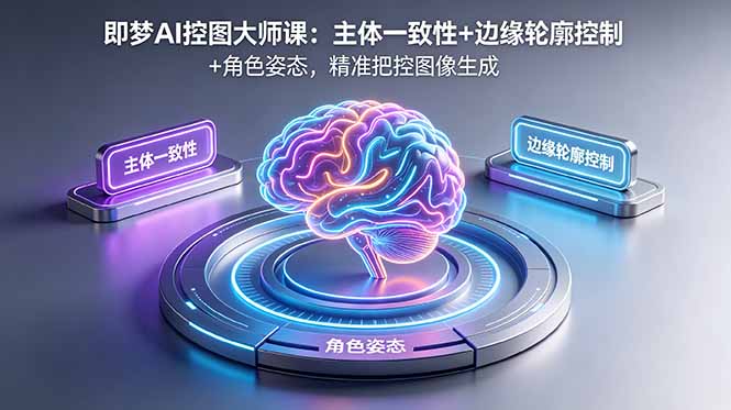 即梦AI控图大师课:主体一致性+边缘轮廓控制+角色姿态,精准把控图像生成-云网创