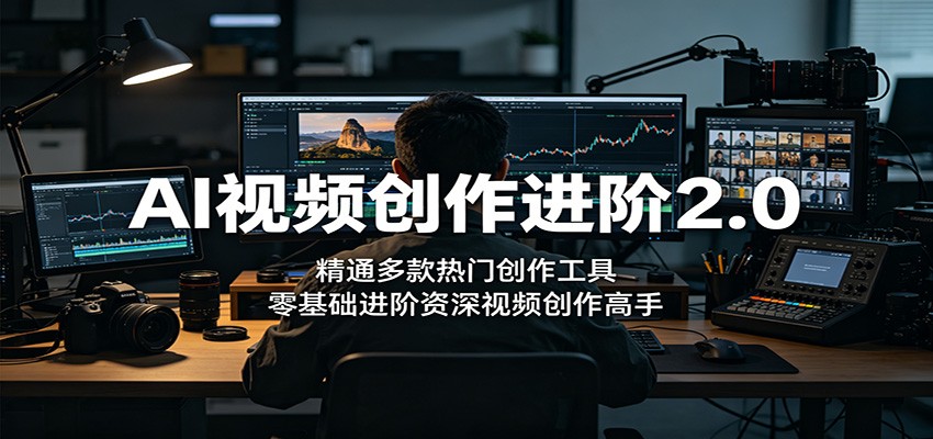 AI视频创作进阶2.0：精通多款热门创作工具，零基础进阶资深视频创作高手-云网创