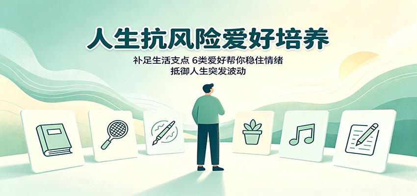 人生抗风险爱好培养：补足生活支点，6类爱好帮你稳住情绪，抵御人生突发波动-云网创