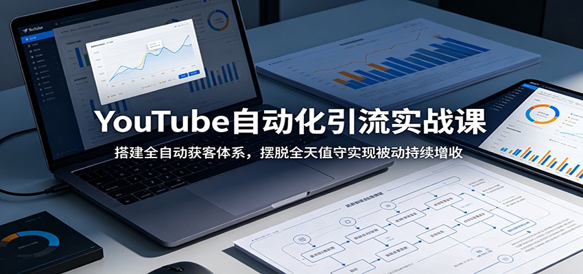 YouTube自动化引流实战课：搭建全自动获客体系，摆脱全天值守实现被动持续增收-云网创