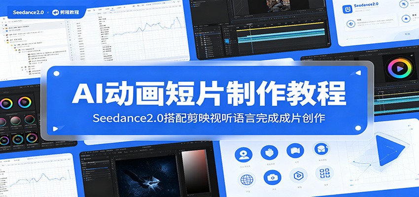 AI动画短片制作教程：Seedance2.0搭配剪映视听语言完成成片创作-云网创