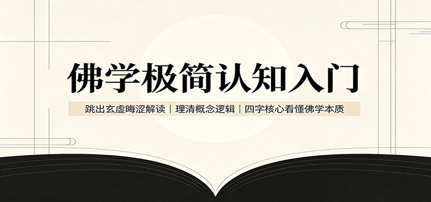 佛学极简认知入门：跳出玄虚晦涩解读，理清概念逻辑，四字核心看懂佛学本质-云网创