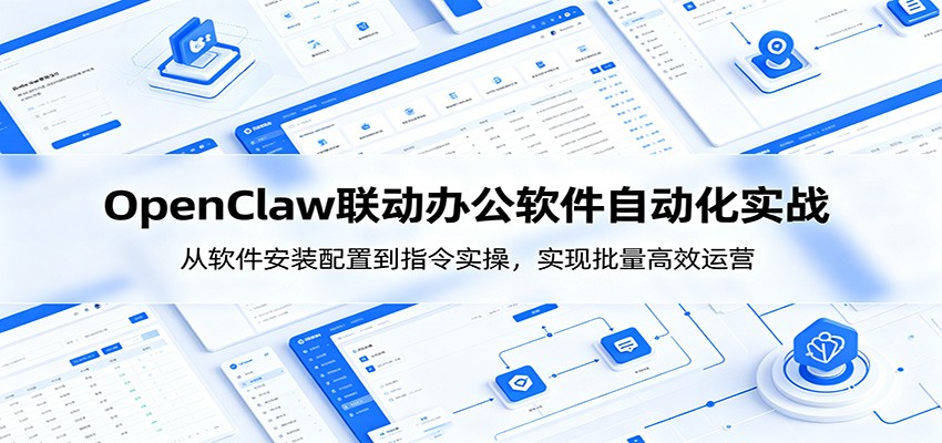 OpenClaw自动化实操课：从软件安装配置到指令实操，实现批量高效运营-云网创
