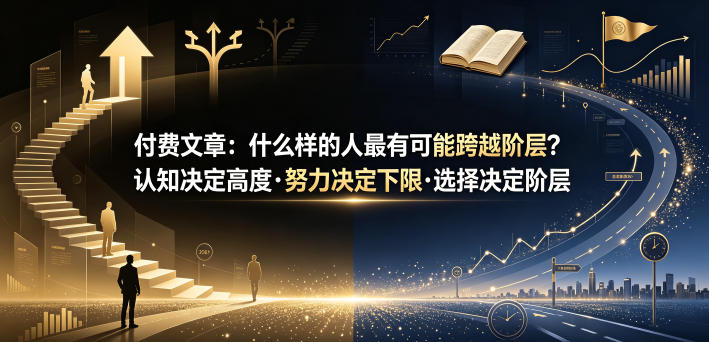 付费文章：什么样的人最有可能跨越阶层？认知决定高度·努力决定下限·选择决定阶层-云网创