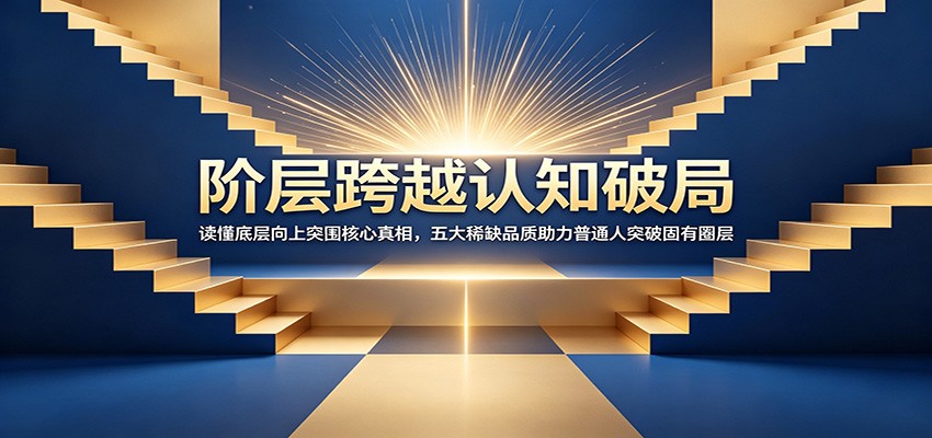阶层跨越认知破局：读懂底层向上突围核心真相，五大稀缺品质助力普通人突破固有圈层-云网创
