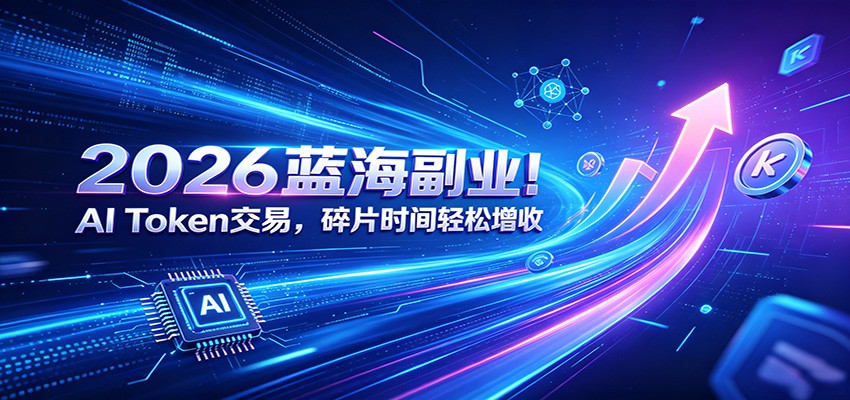 2026蓝海副业！AI Token交易，碎片时间轻松增收-云网创