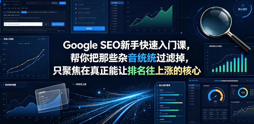 Google SEO新手快速入门课,帮你把那些杂音统统过滤掉,只聚焦在真正能让排名往上涨的核心动作【原创双语字幕】-海桐网创