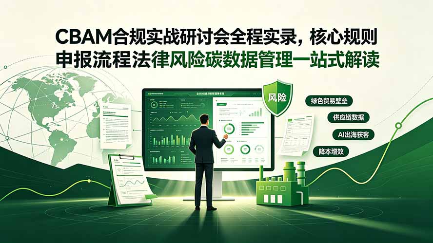 CBAM合规实战研讨会全程实录，核心规则申报流程法律风险碳数据管理一站式解读-海桐网创