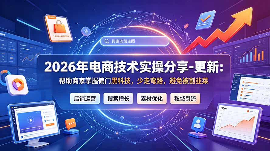 2026年电商技术实操分享-更新7月：帮助商家掌握偏门黑科技，少走弯路，避免被割韭菜-云网创