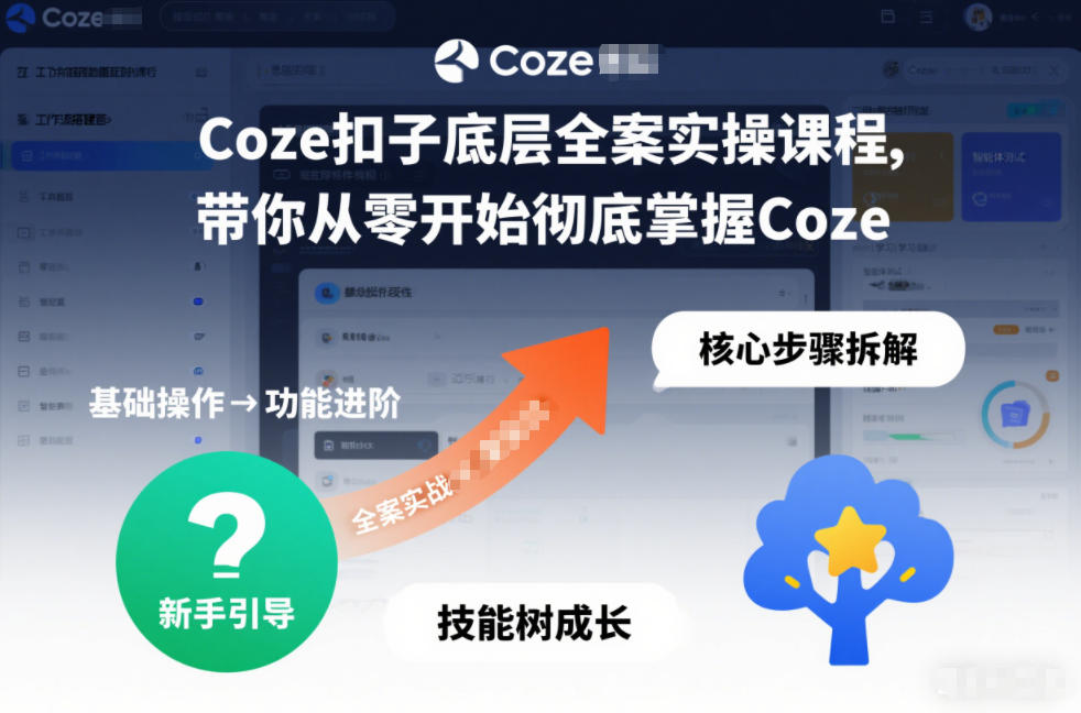 Coze扣子底层全案实操课程,带你从零开始彻底掌握Coze(更新7月)-海桐网创