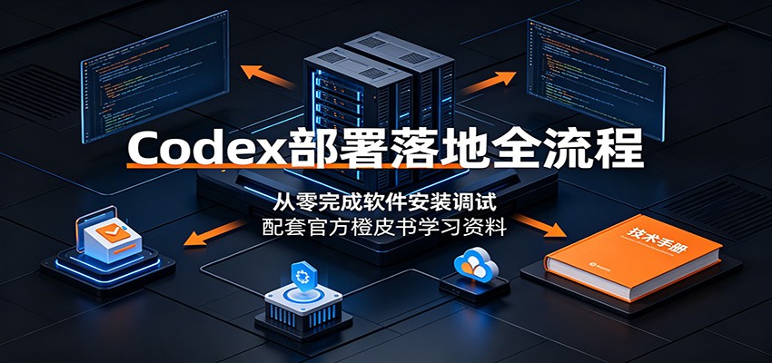 Codex部署落地全流程：从零完成软件安装调试，配套官方橙皮书学习资料-云网创