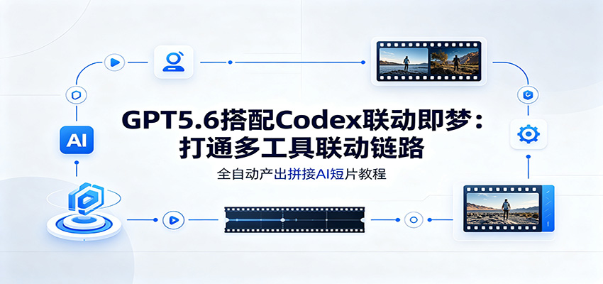 GPT5.6搭配Codex联动即梦：打通多工具联动链路，全自动产出拼接AI短片教程-海桐网创