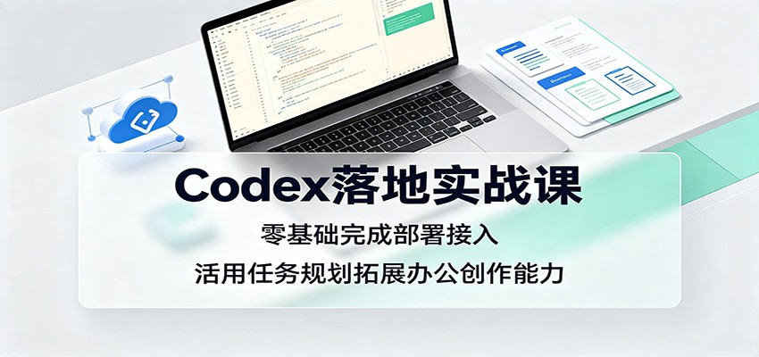 Codex落地实战课:零基础完成部署接入,活用任务规划拓展办公创作能力-海桐网创