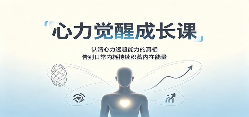 心力觉醒成长课：认清心力远超能力的真相，告别日常内耗持续积蓄内在能量-海桐网创