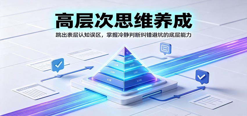 高层次思维养成：跳出表层认知误区，掌握冷静判断纠错避坑的底层能力-海桐网创