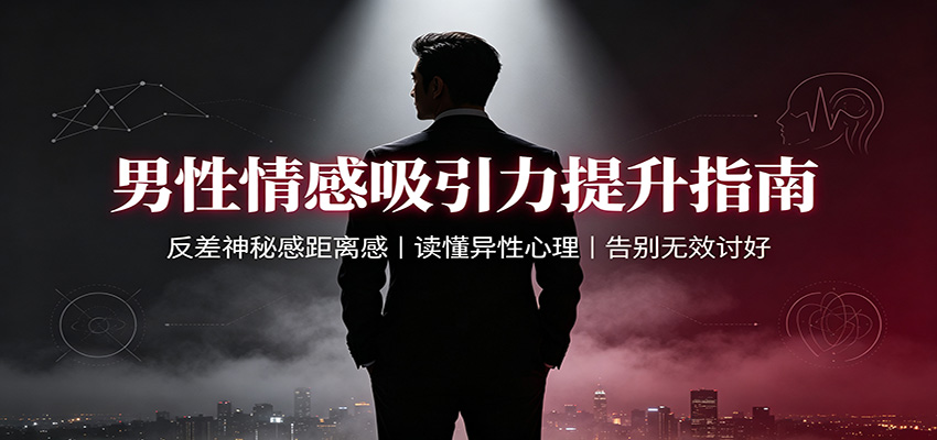 男性情感吸引力提升指南：反差神秘感距离感，读懂异性心理，告别无效讨好-海桐网创