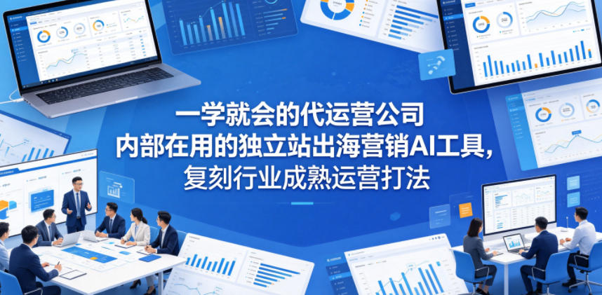 一学就会的代运营公司内部在用的独立站出海营销AI工具，复刻行业成熟运营打法-海桐网创