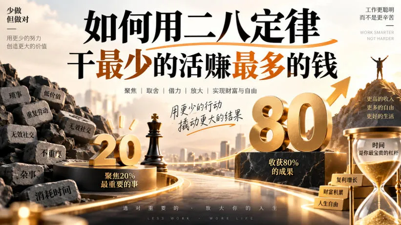 付费文章:如何用二八定律干最少的活賺最多的钱-海桐网创