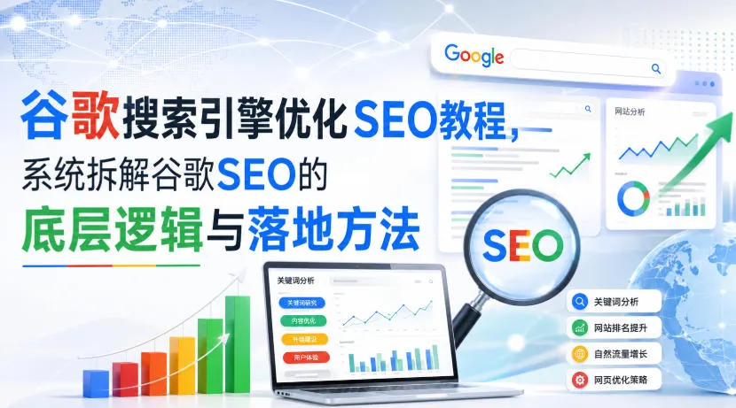 小白新君SEO·谷歌搜索引擎优化SEO教程,系统拆解谷歌SEO的底层逻辑与落地方法(部分更新2026)-海桐网创