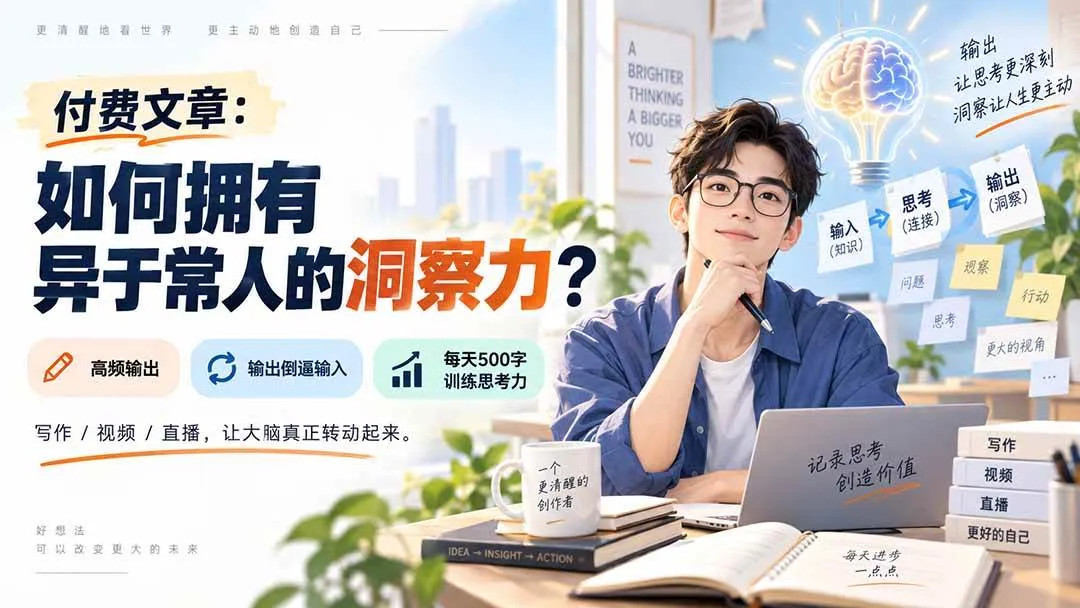(20558期)付费文章:如何拥有异于常人的洞察力?-海桐网创