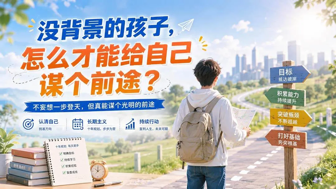 (20180期)付费文章:没背景的孩子,怎么才能给自己谋个前途?-海桐网创