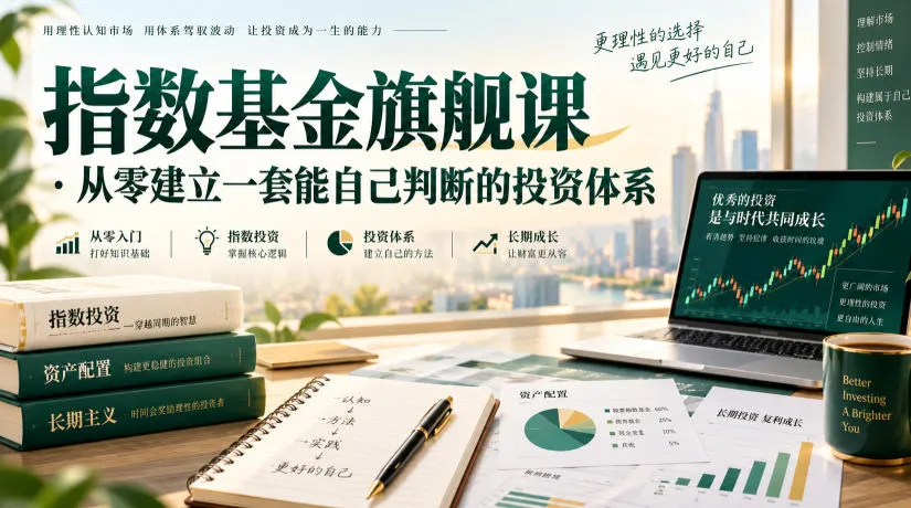 指数基金旗舰课·从零建立一套能自己判断的投zi体系-海桐网创
